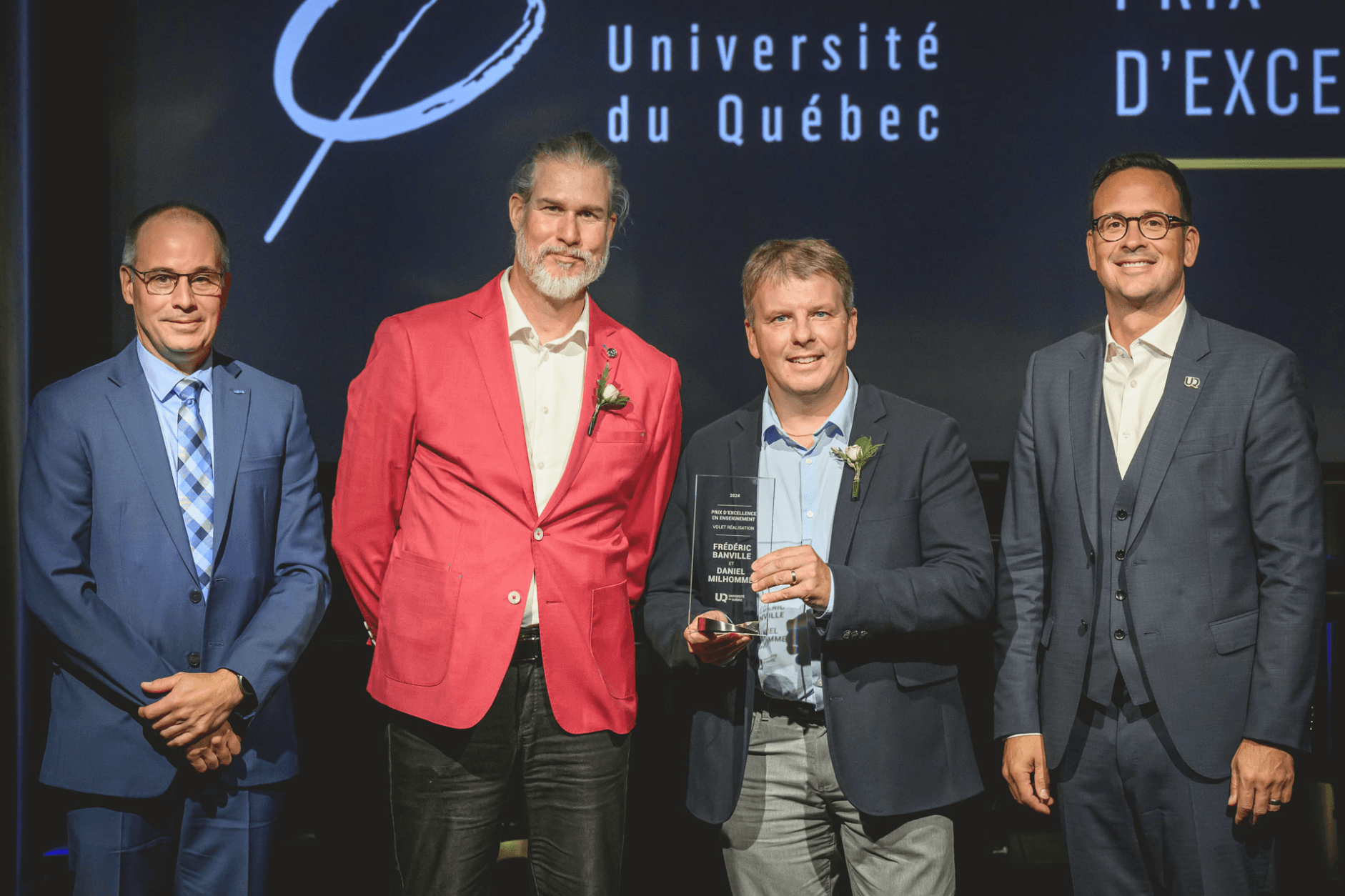 Frédéric Banville et Daniel Milhomme sont lauréats d’un prix d’excellence en enseignement de l’Université du Québec